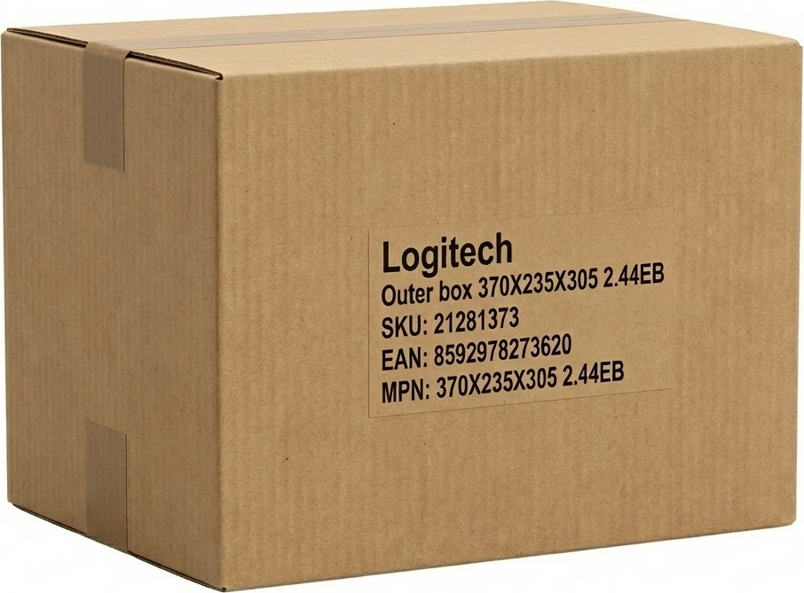 Kuti kartoni Logitech Outer box 370x235x305, 2.44EB, kafe