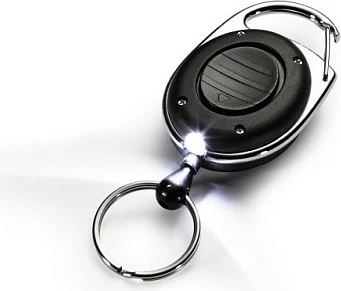 Çelësar me dritë LED Durable Jojo Style, metal, 1 copë, i zi