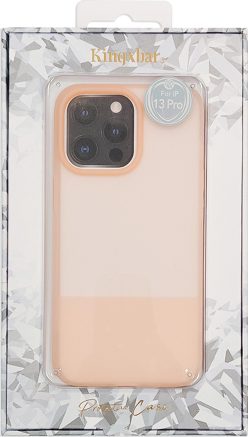 Mbështjellës Kingxbar Plain Series për iPhone 13 Pro Max, silikon, rozë