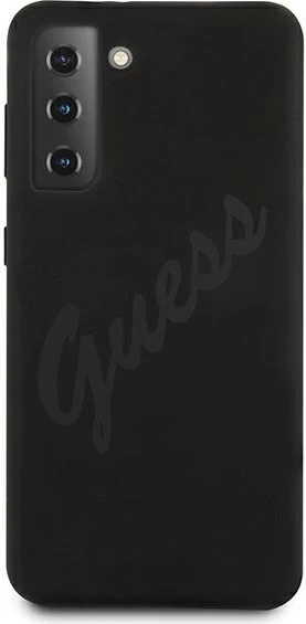 Mbështjellës Guess GUHCS21MLSVSBK për Samsung Galaxy S21+, silikon, i zi