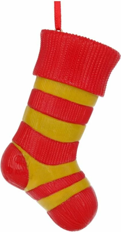 Ornament varëse çorape Krishtlindjes NEMESIS NOW Harry Potter Gryffindor, resin, i pikturuar me dorë, zyrtar i licencuar, kuqe/ari