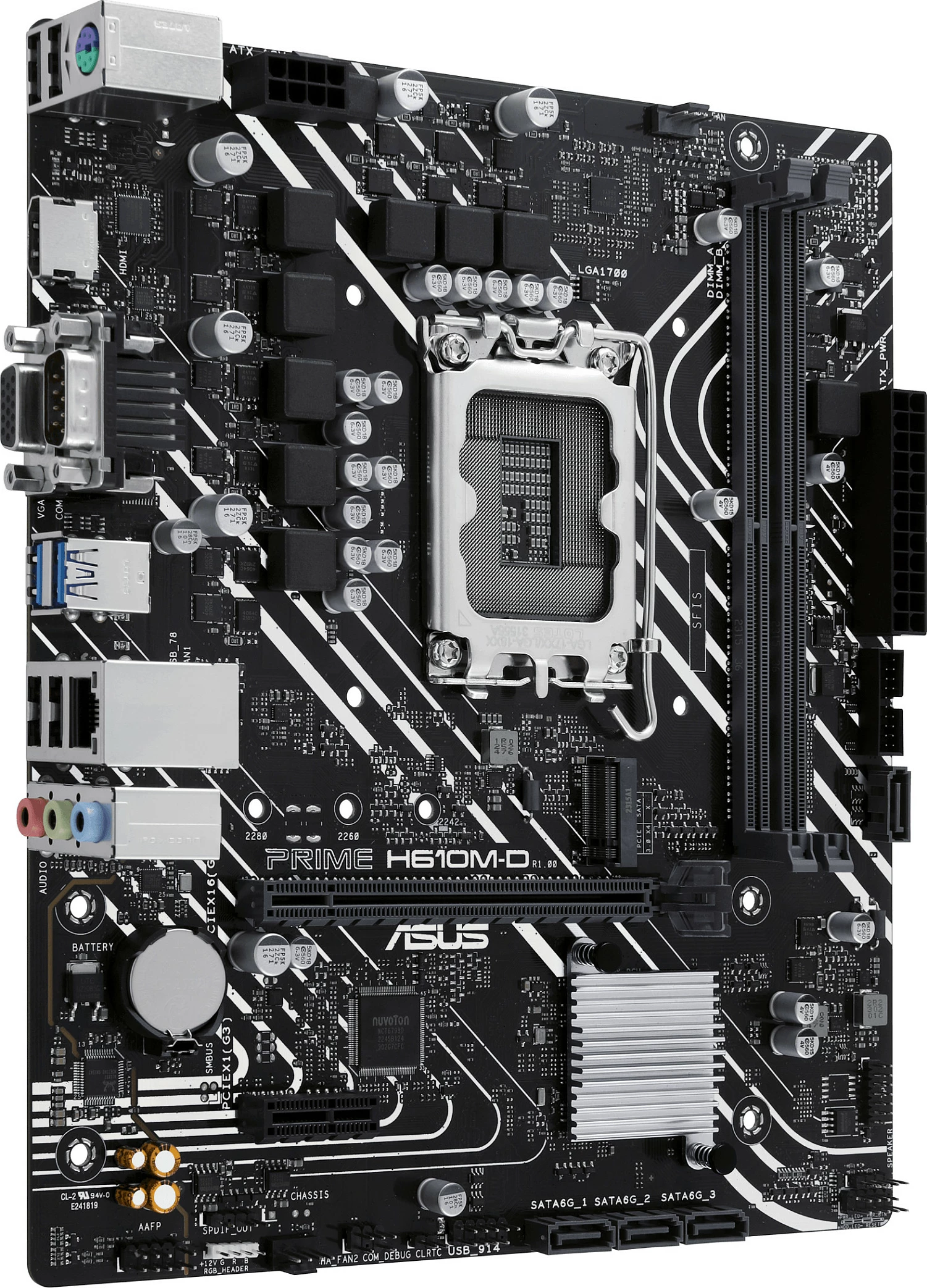Pllakë amë ASUS PRIME H610M-D, LGA 1700, DDR5, micro ATX