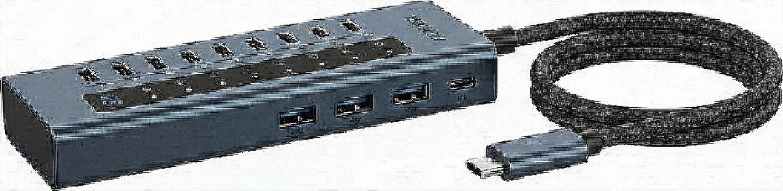 Hub USB-C ICY BOX 10-në-1, USB 3.2 Gen 2, 10 porta, PD 20W, antracit