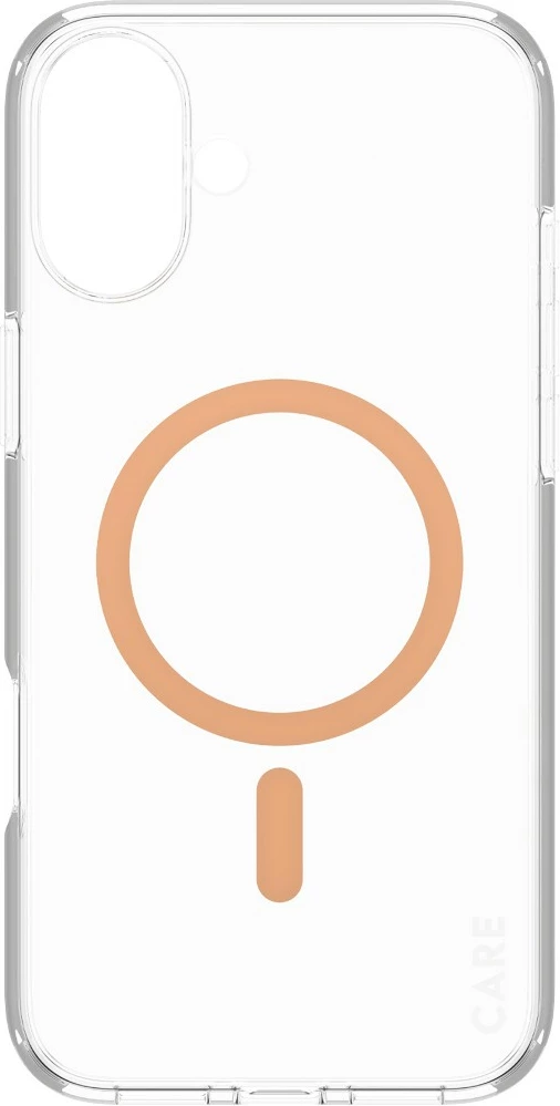 Mbështjellës PanzerGlass CARE Case Flagship Peachy MagSAFE për iPhone 16 Plus, transparent