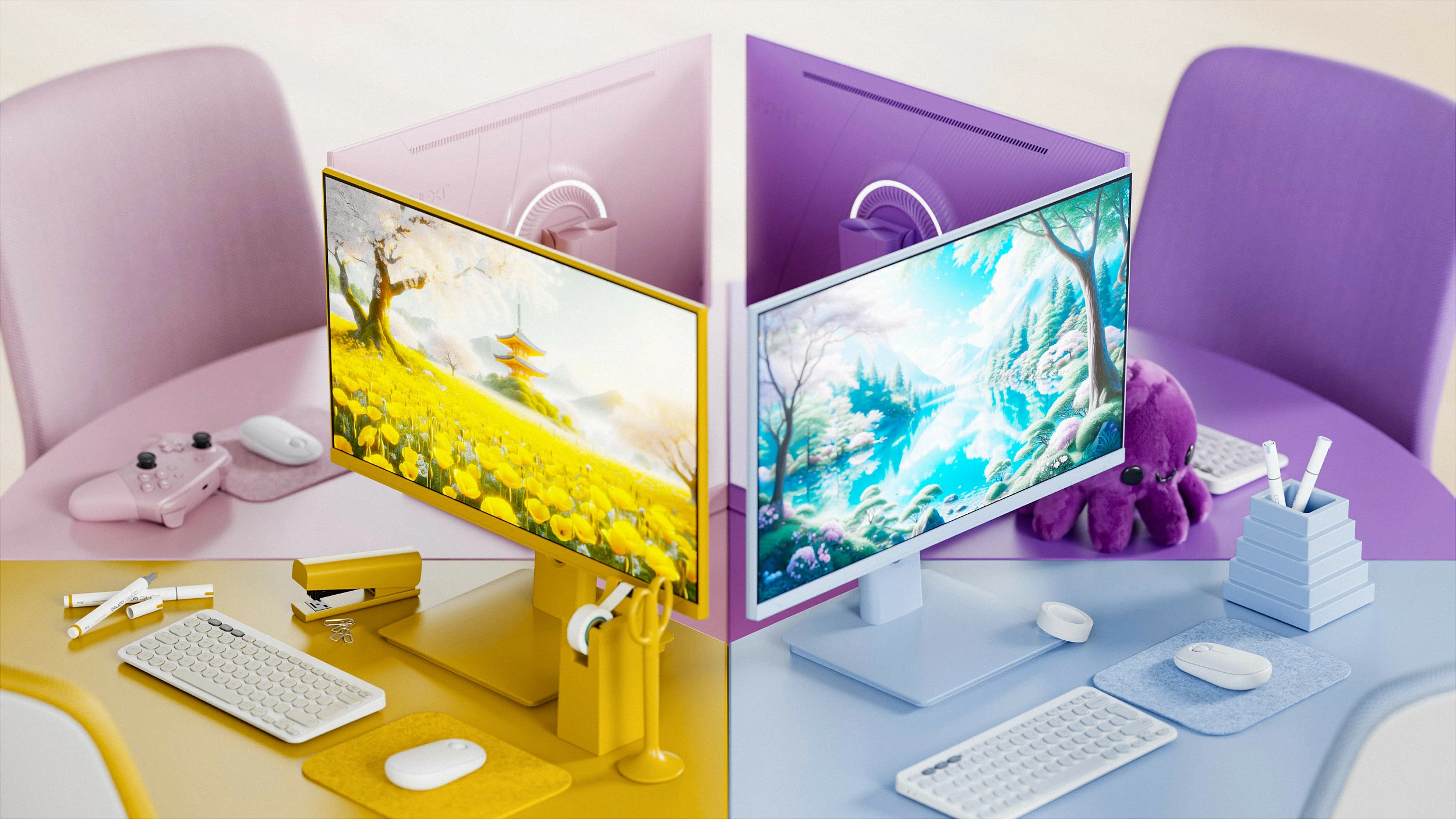 Monitor gaming JAPANNEXT 23.8" IPS Full HD 120Hz 0.5ms, i bardhë