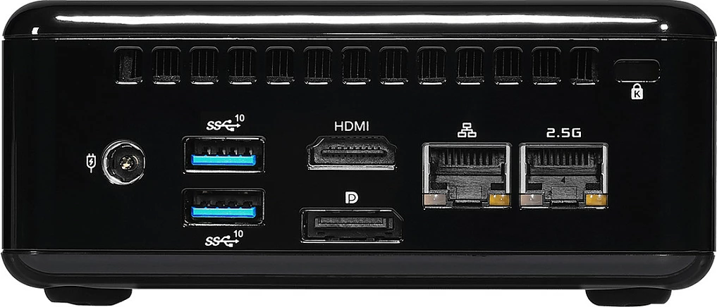 Mini kompjuter barebone ASRock NUC BOX-1165G7, 0.6L, 2x LAN, 2x HDMI, DP 1.4, M.2/SATA, deri 64GB RAM, i zi