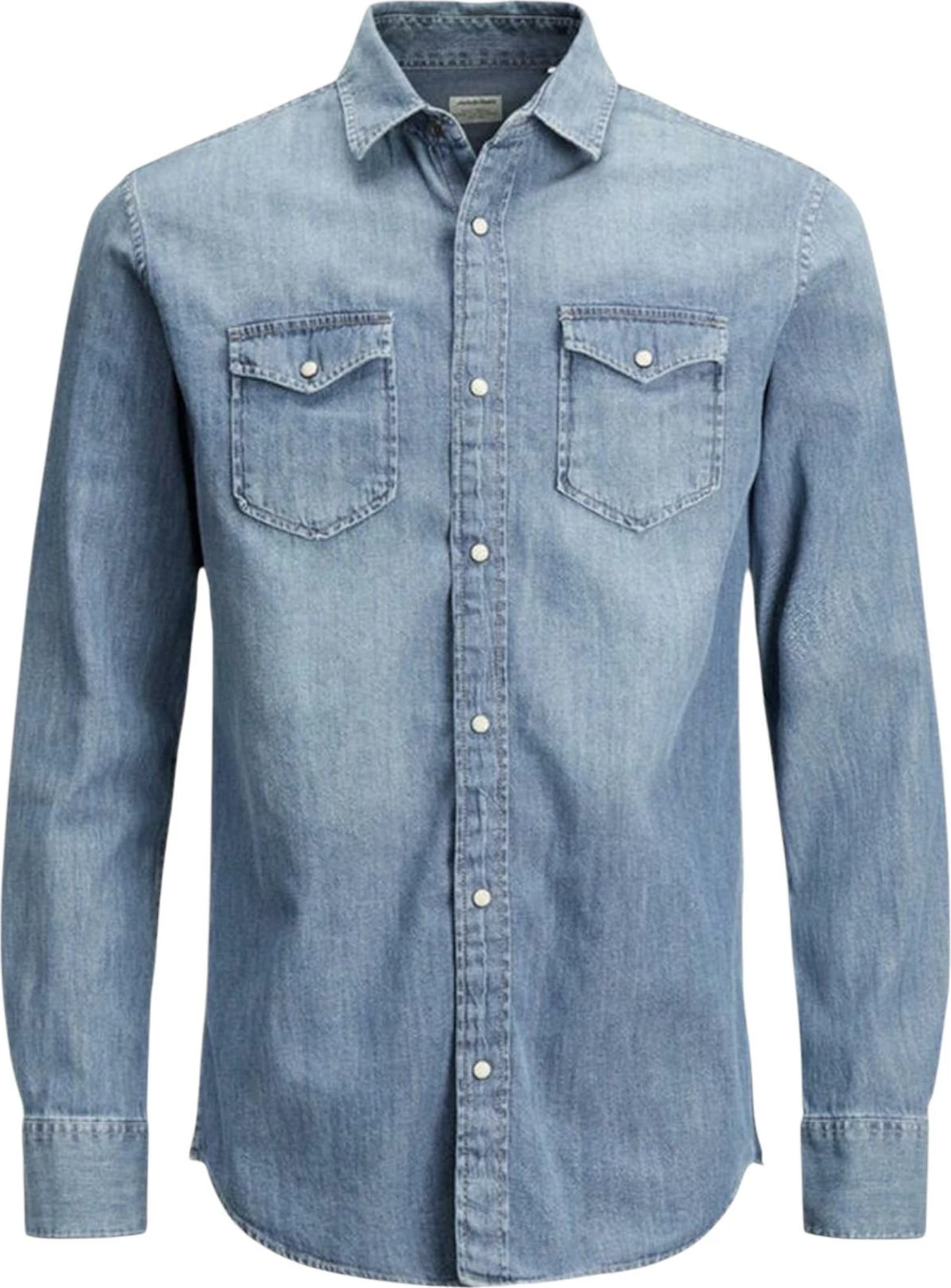 Këmishë për meshkuj Jack & Jones JJESHERIDAN L/S, denim