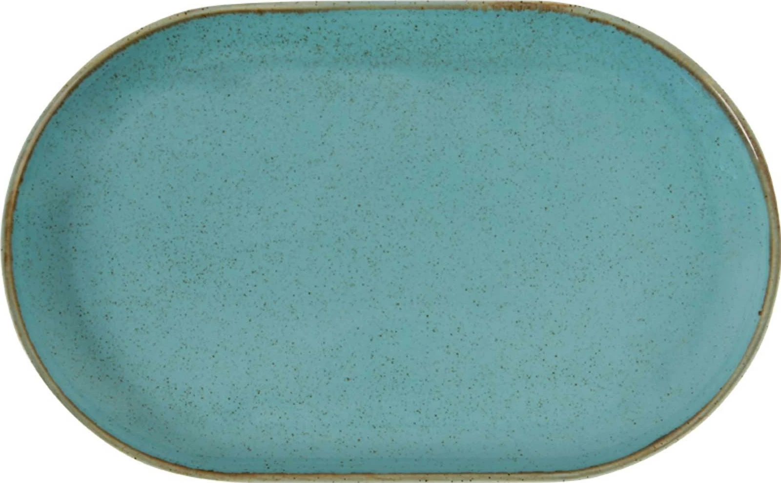 Pjatë servirjeje ovale Porland Seasons Laguna 320x200 mm, porcelan, blu qielli, set 6 copë