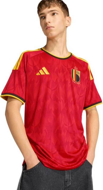 Fanellë futbolli meshkuj adidas Belgium 26 Home JM8381, e kuqe