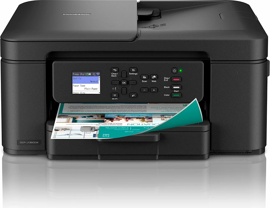 Pajisje multifunksionale inkjet Brother DCP-J1360DW (DCPJ1360DWRE1), A4, Wi‑Fi, duplex, ADF 20 fletë, e zezë