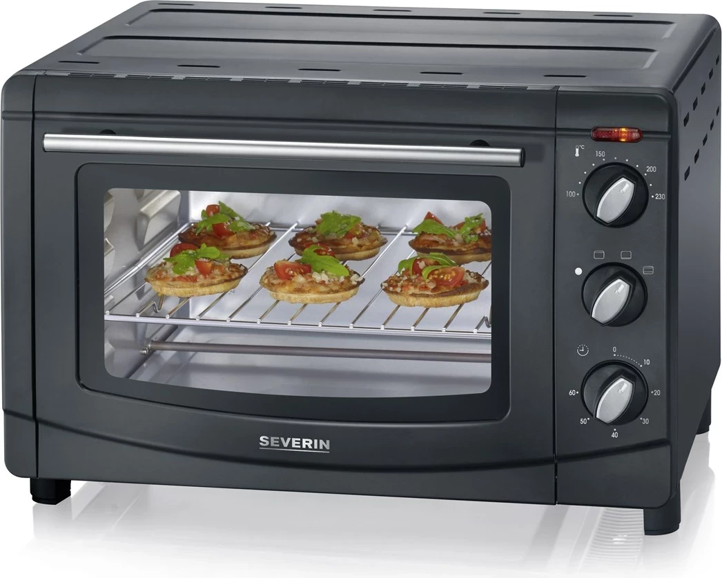 Mini furrë SEVERIN TO 2067, 20L, 1500W, e zezë