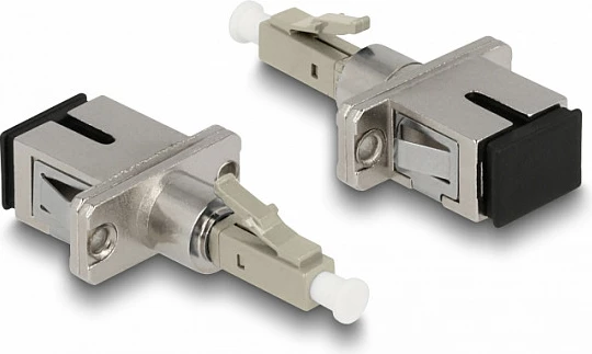 Adapter LWL DeLOCK, LC Simplex mashkull në SC Simplex femër, bezhë