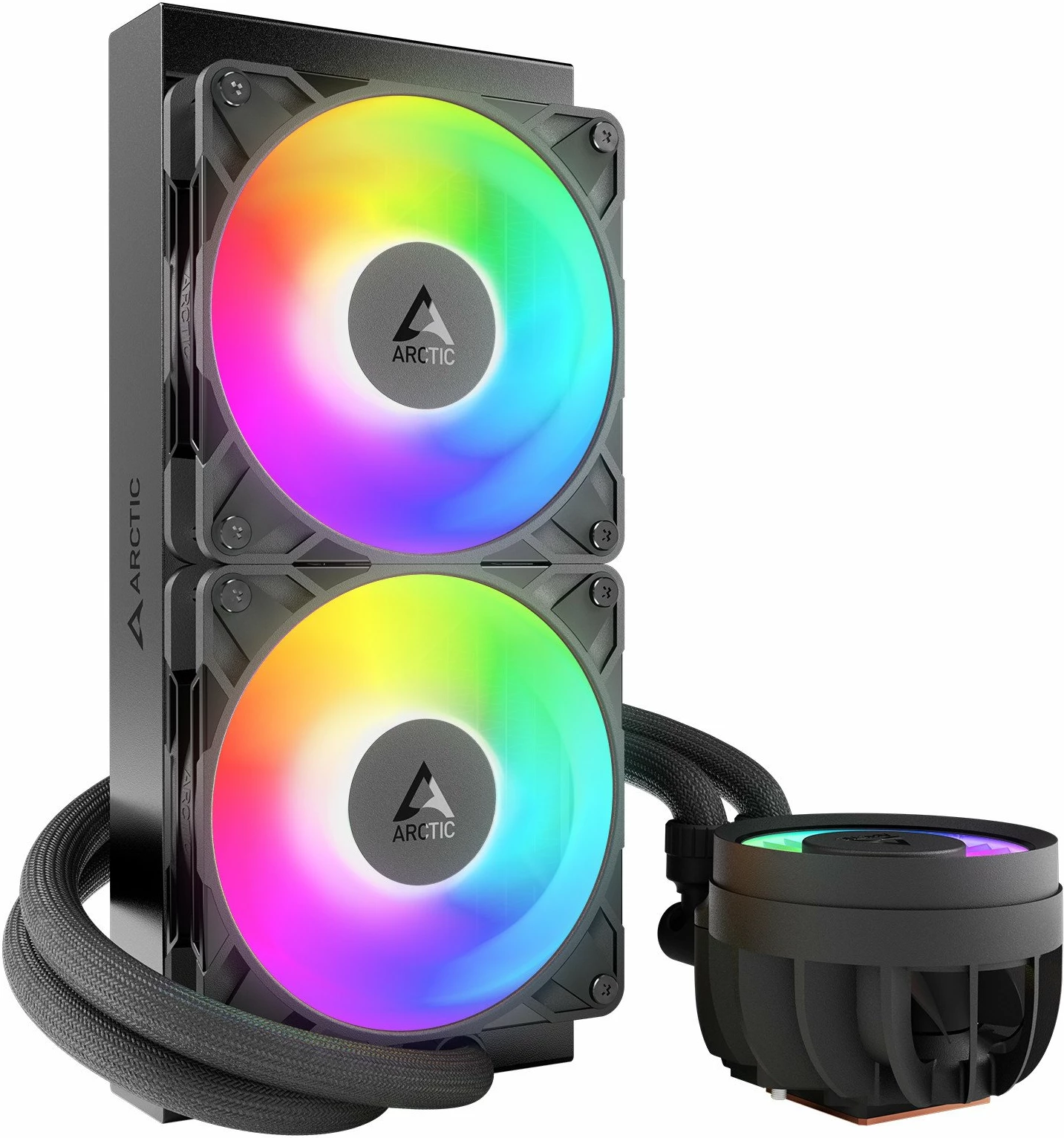 Ftohës uji AIO për CPU Arctic Liquid Freezer III Pro 240 ARGB 240mm, 2x120mm PWM, AM4/AM5, LGA1700/1851, e zezë