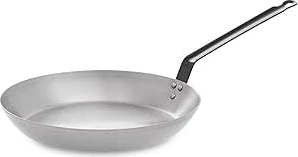tigan i thellë skuqjeje Garcima 13421 22cm 1.2L thellësi 4cm me dorezë, argjendtë