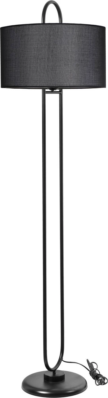 Lambader Opviq Elips, këmbë e zezë, abazhur i zi