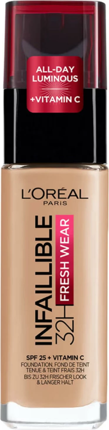 Fondatinë L’Oréal Paris Infaillible 32h Fresh Wear, 140 Golden Beige, 30ml