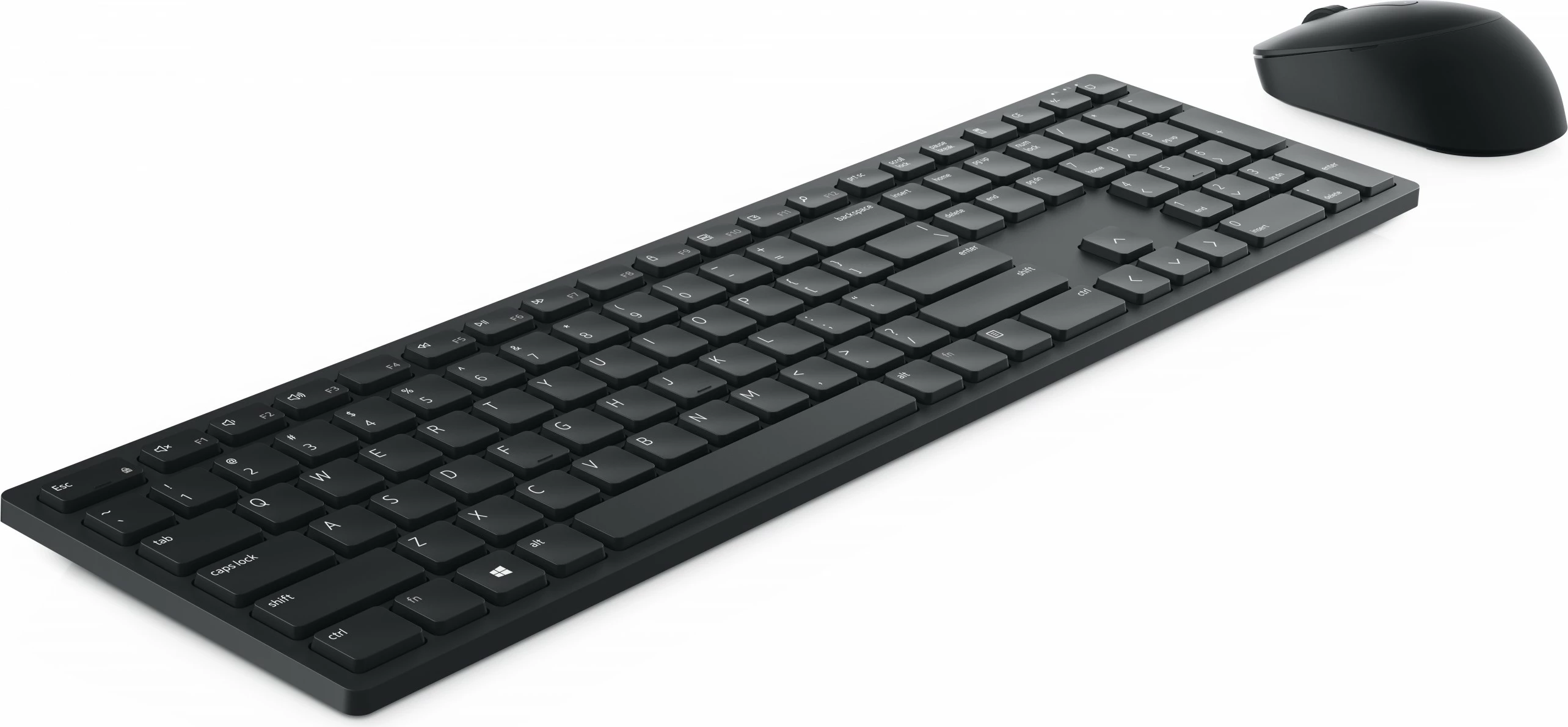 Tastierë me maus wireless DELL KM5221W, AZERTY, full-size, e zezë