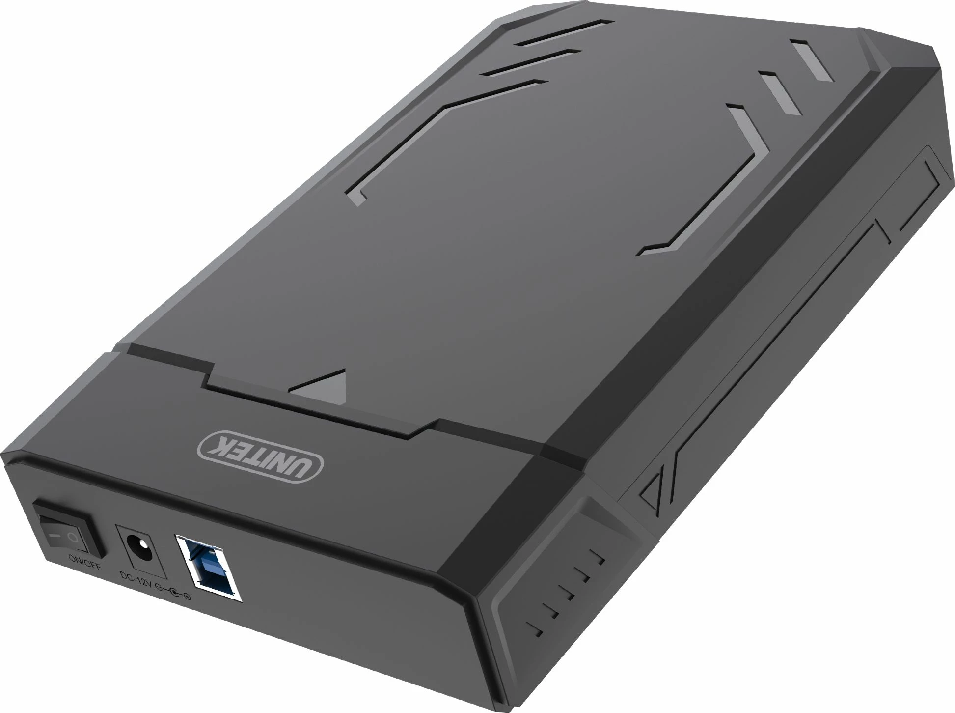 Kasë eksternale për HDD/SSD Unitek Y-3035, USB 3.2 Gen 1, SATA III, 2.5\"/3.5\", me adaptor, e zezë