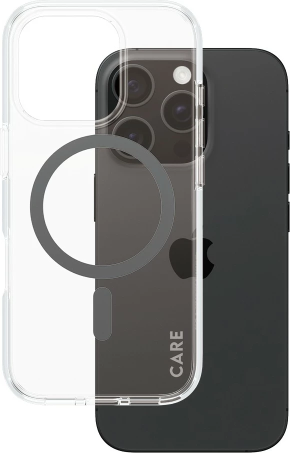 Mbështjellës PanzerGlass CARE Case Flagship MagSAFE për iPhone 16 Pro, transparent