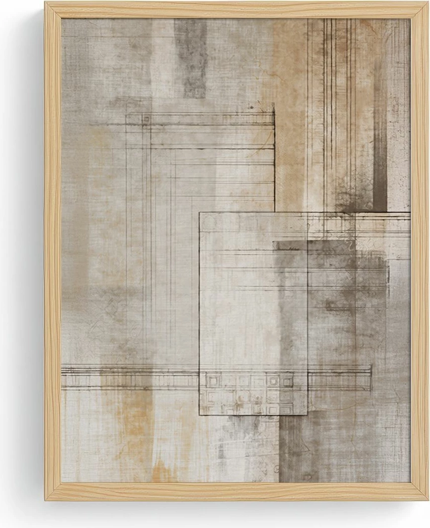 Pikturë dekorative me kornizë MDF, Wallity Huhu730, 50x70cm