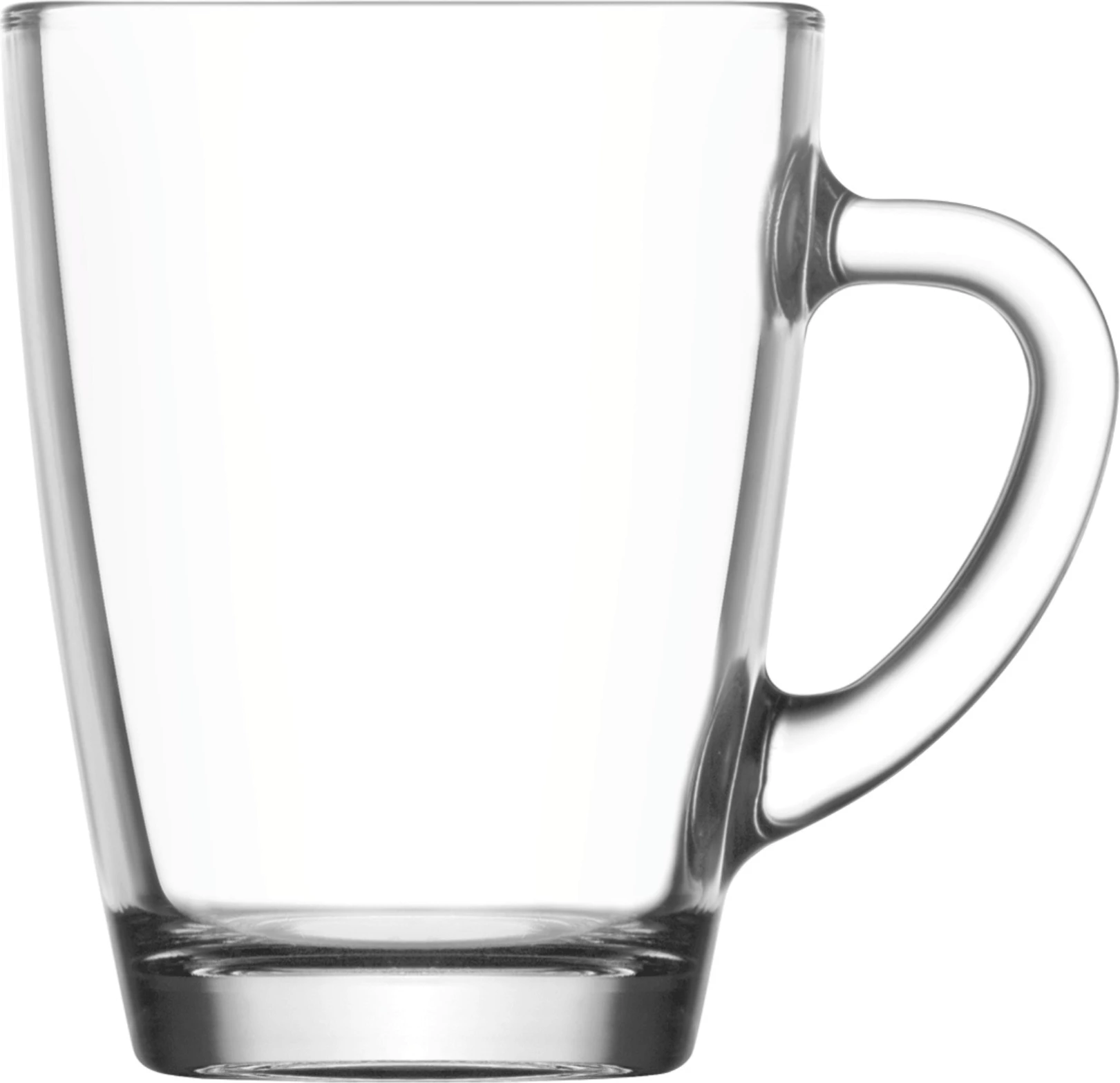 Gotë mug qelqi LAV HORECA Warsaw 250 ml, transparente, set 12 copë