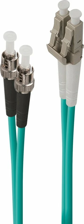 Kabllo fibra optike Alogic LCST-01-OM4 LC-ST OM4 3 m, duplex, LSZH, blu