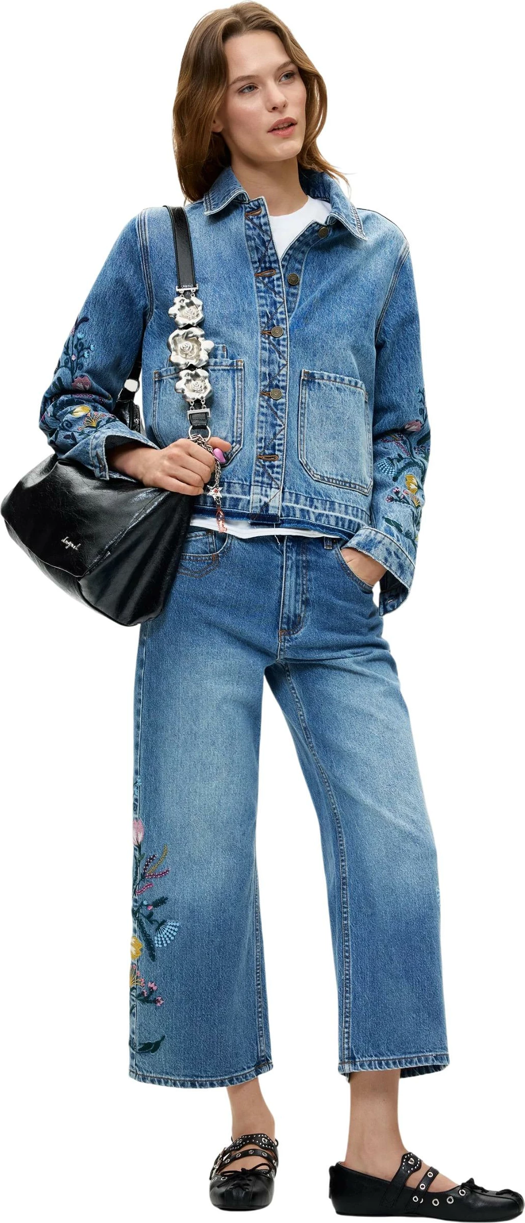 Xhinse slim fit për femra Desigual DENIM_BRIDGE 26WWDD16, denim [Madhësia: 34]