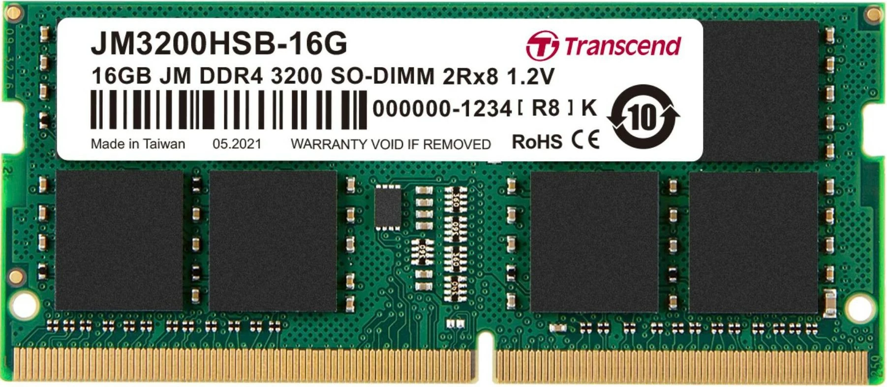 RAM Memorje Transcend JetRam JM3200HSB-16G 16GB DDR4 3200MHz SO-DIMM