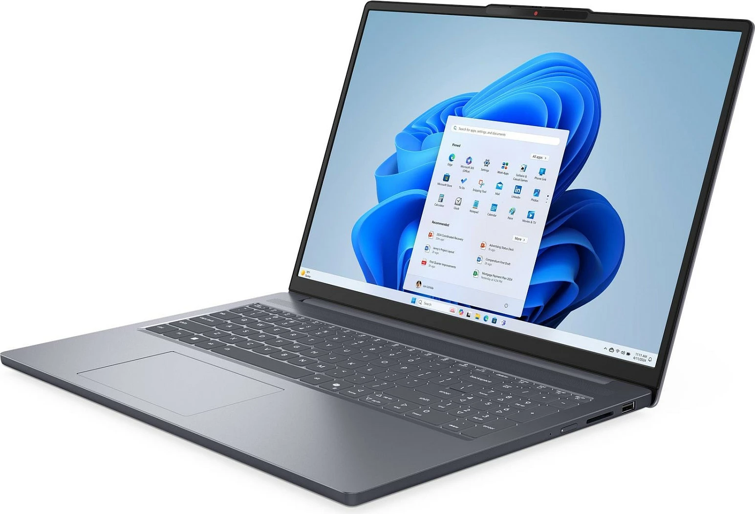 Laptop Lenovo IdeaPad 3 Slim, i5-13420H, 16GB RAM, 512GB SSD, 16 inç WUXGA, Windows 11 Home, Luna Grey
