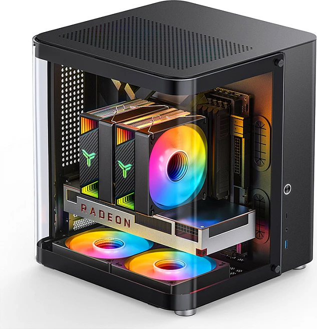 Kasë Jonsbo TK-1 2.0 Micro-ATX, tempered glass, e zezë