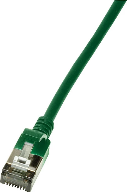 Kabllo rrjeti LogiLink Patch Cat.6A SlimLine TPE 2m, e gjelbër