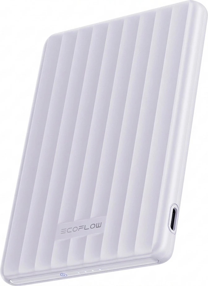 Powerbank EcoFlow RAPID Mag 5K, 5000mAh, Qi2 15W, kabllos, Slim, Purple