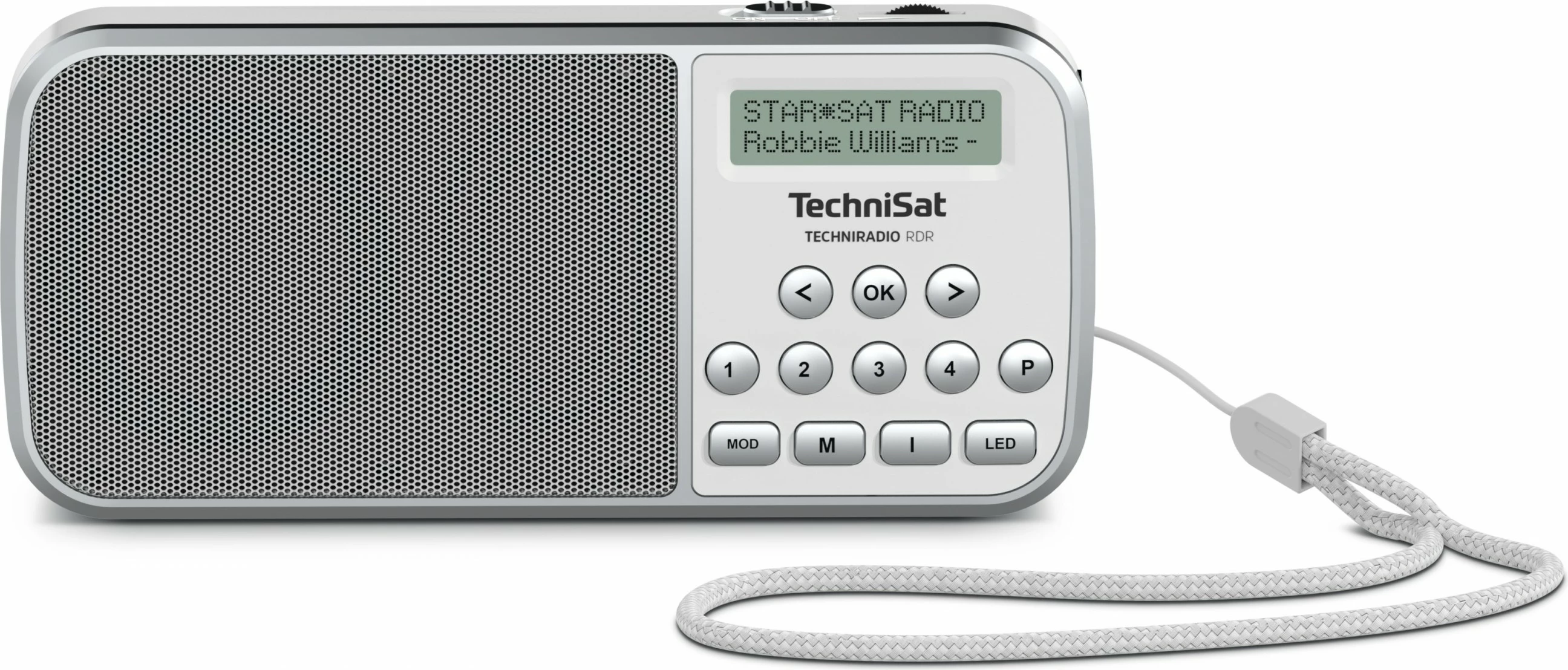 Radio portabile TechniSat TechniRadio RDR, e bardhë