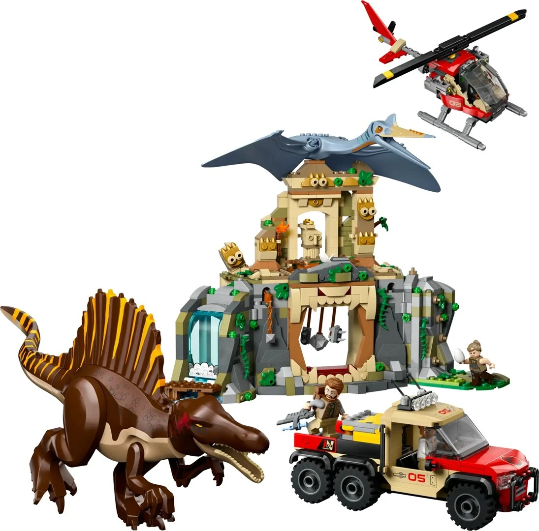 Set LEGO Jurassic World 76976 Spinosaurus & Quetzalcoatlus Air Mission, 4 minifigura