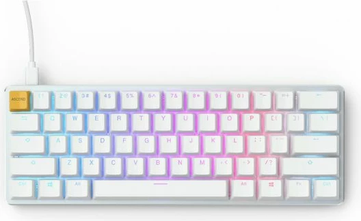 Tastierë mekanike Glorious GMMK, e bardhë/argjendtë