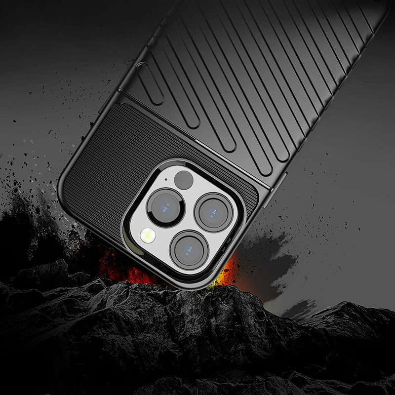 Mbështjellës Hurtel Thunder Case për iPhone 13 Pro, TPU, e gjelbër