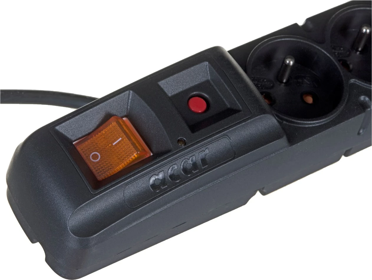 Shpërndarës elektrik i fuqisë HSK DATA S10, 3m, i zi