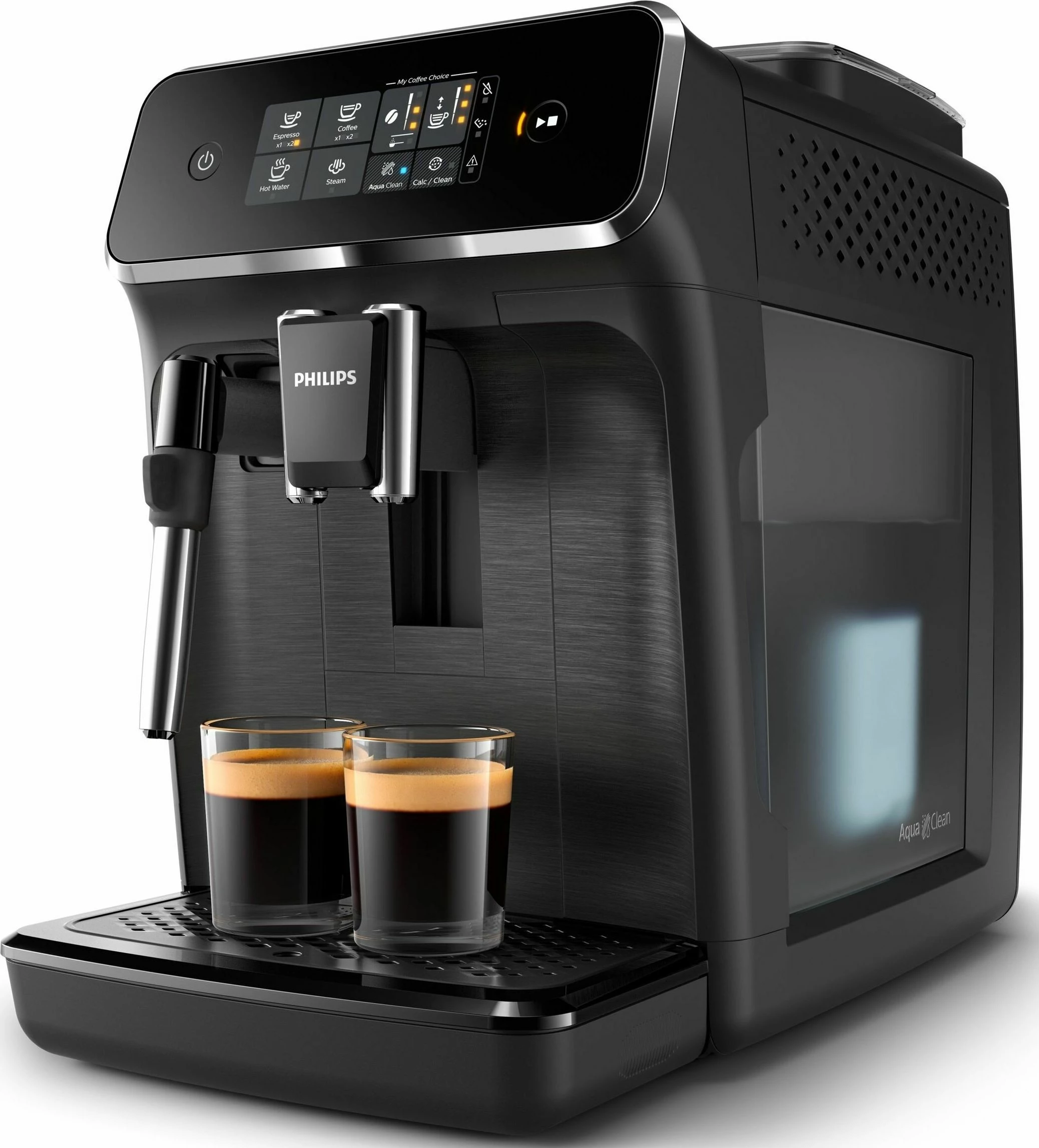 Makinë espresso automatike Philips EP2220/10, 1.8L, 15 bar, me mulli dhe frother qumështi, e zezë
