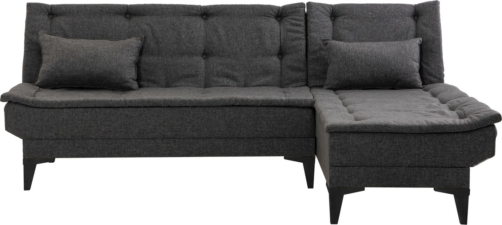 Kënd-sofë krevati Atelier del Sofa, Santo-S, ngjyrë antracit