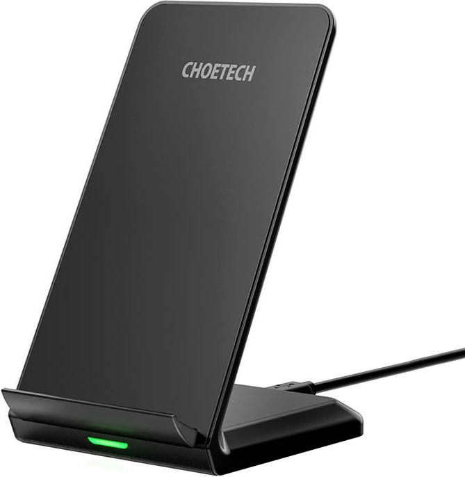 Mbështjellës wireless Choetech T524-F-101ACBK me stand, 10W, i zi
