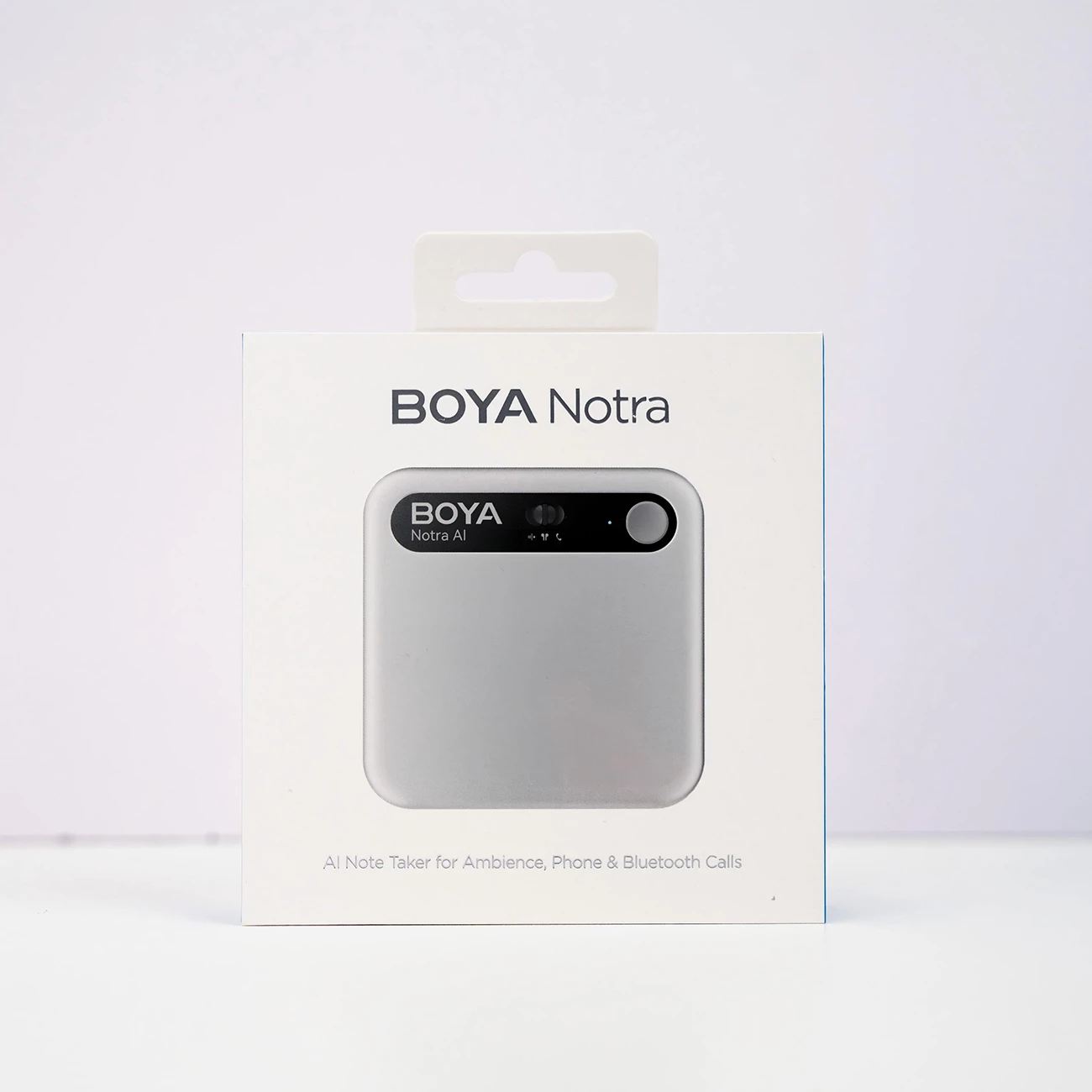 Regjistrues zëri BOYA Notra AI 64GB, USB-C/Bluetooth/Wi‑Fi, 24h, argjendtë