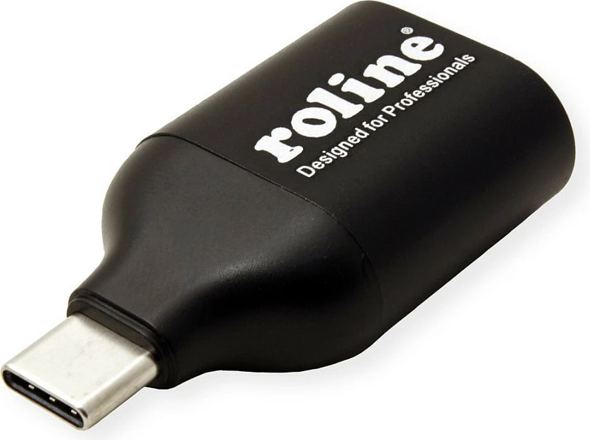 Adapter USB-C në VGA ROLINE 12.03.3228, 1080p 60Hz, USB 3.2 Gen 1, i zi