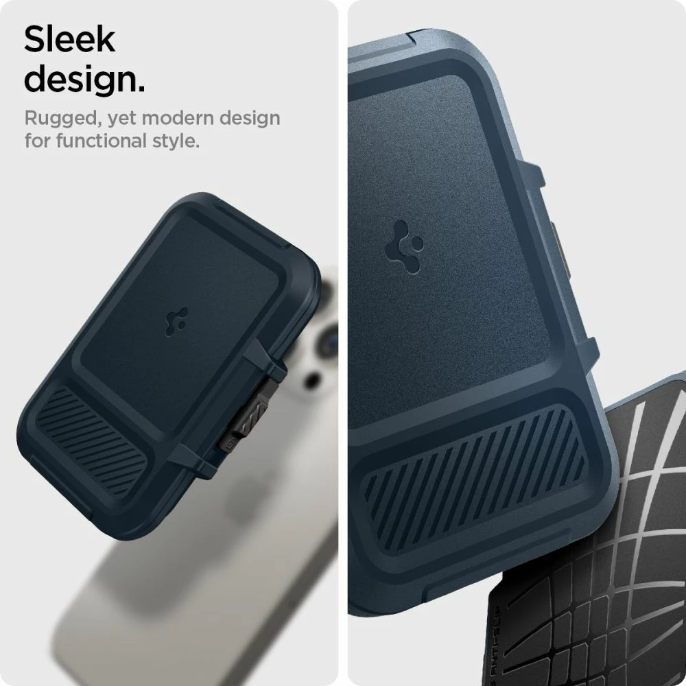 Mbështjellës Spigen Lock Fit MagSafe për kartela, Blu e errët