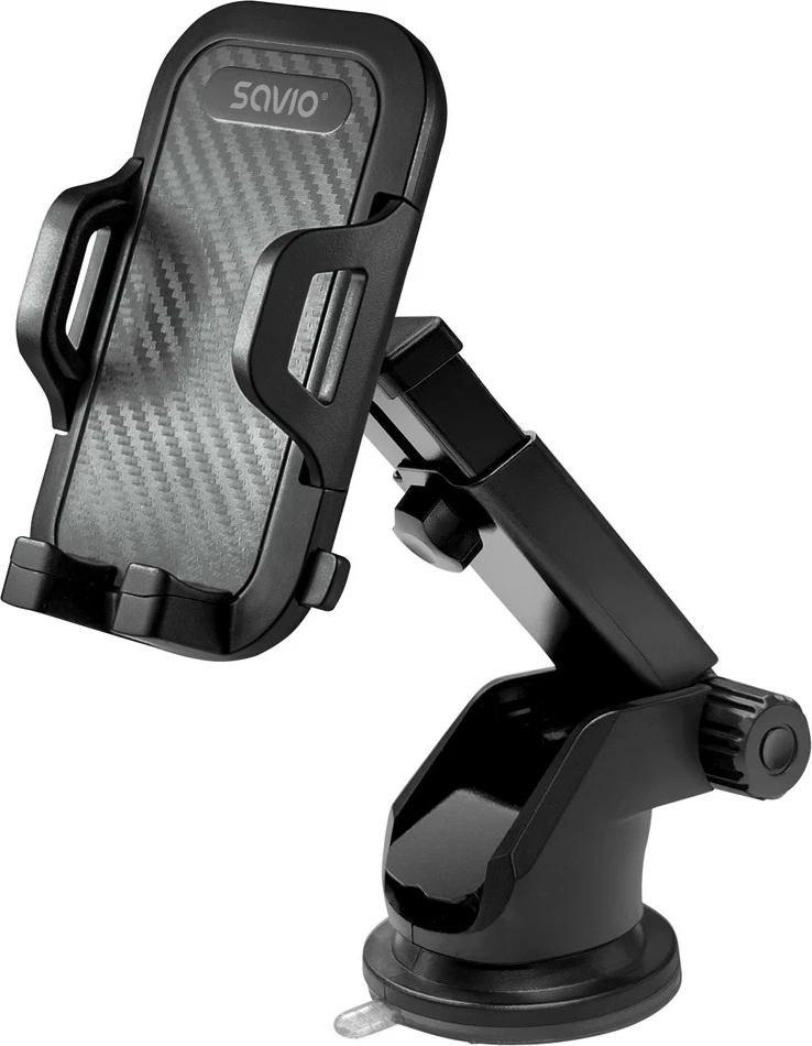 Mbajtës telefoni për veturë Savio CH-04, i zi