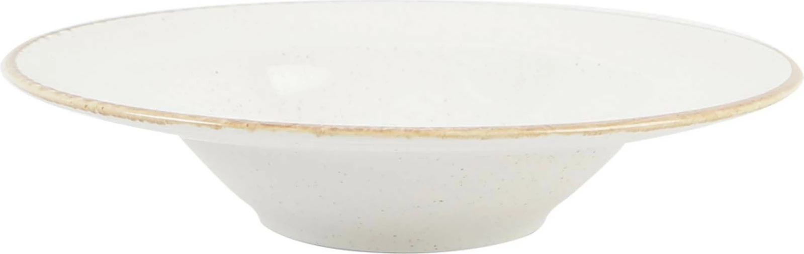 Pjatë pasta Porland Seasons Sand Ø300 mm, porcelan, krem, set 6 copë