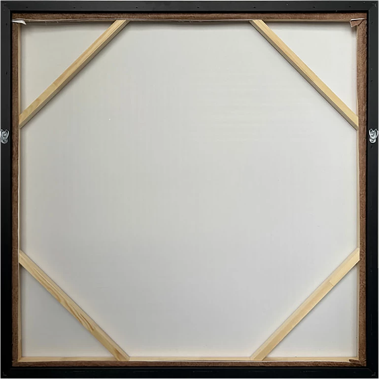 Pikturë dekorative VAILO me kornizë, 82.6x4.3x82.6cm, kanavacë, kafe-bezhë