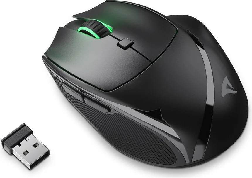 Maus Sharkoon OfficePal M25W, wireless + USB Type-C, 4000 DPI, i zi