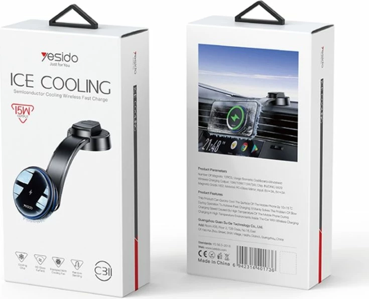 Mbajtes Telefoni Dhe Mbushes Me Ftofje Wireless Ne Panel 15w