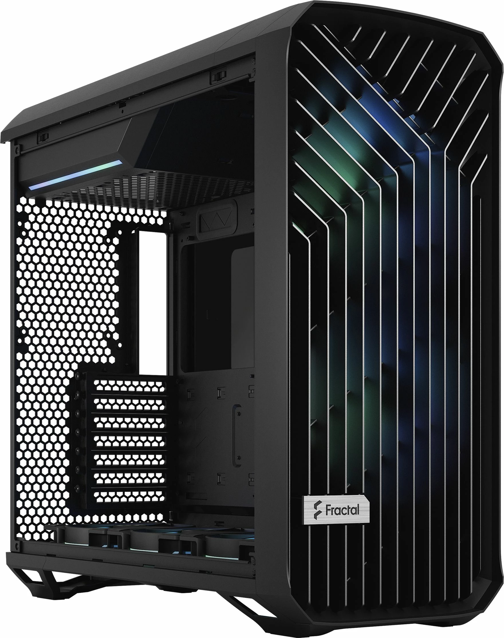 Kasë Fractal Design Torrent RGB TG Light Tint FD-C-TOR1A-04, Full Tower, e zezë