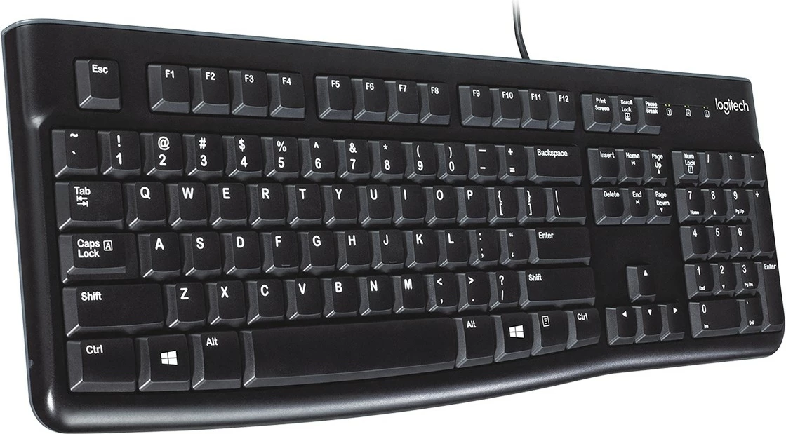 Tastierë Logitech K120 për Biznes, Wired, USB, QWERTY, Ngjyrë e zezë